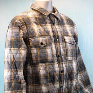 RSQ Quilted Plaid Snap- Closure Shirt Jacket Men's Size Small